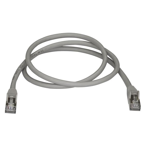Startech.com 6ASPAT1MGR Cavo Ethernet CAT6a da 1m - Cavo di rete Lan RJ45 10 Gigabit Schermato 100W PoE - Cavo dati patch STP 10GbE - Testato individualmente - Certificato UL/TIA - Grigio (6ASPAT1MGR)