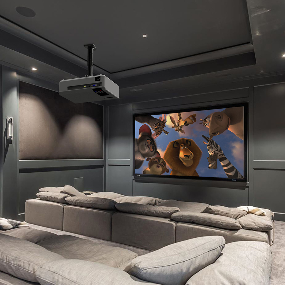 Supporto da soffitto per videopriettori. Distanza da soffitto 240-3105mm, colore nero, Mod. SP-IR-CEILING-240/310