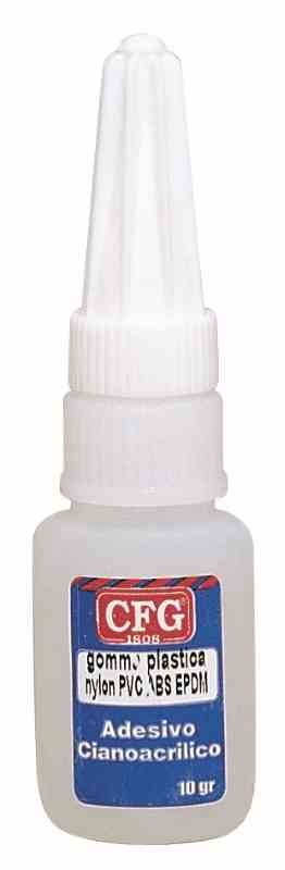 Lv 20 Cianoacrilato Spec. Per Gomma, Plastica, PVC, ABS Flacone 10G AC0200 CFG