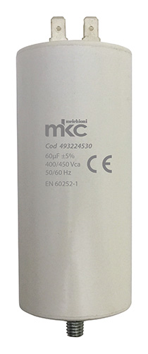 Polypropylene capacitor for faston terminal inrush 60UF 400/450V