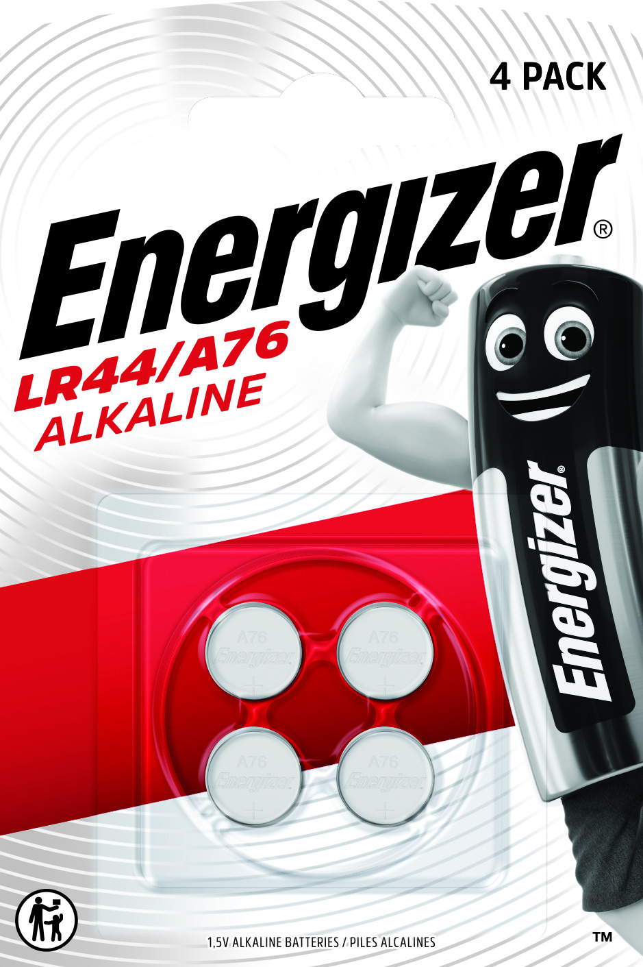 ENERGIZER A76/LR44 Alkaline blister da 4