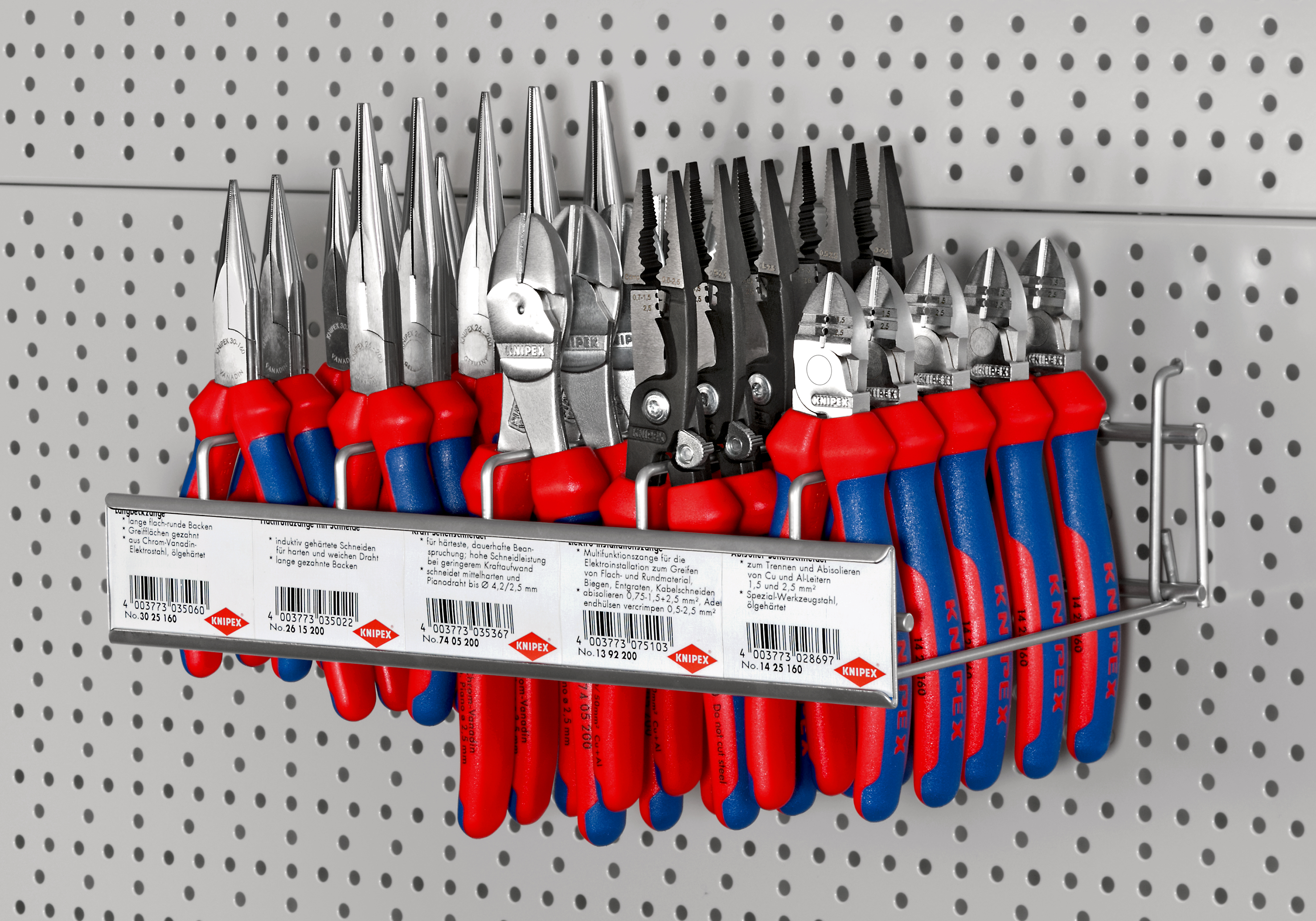 Supporti per pinze per pareti forate 00 19 32