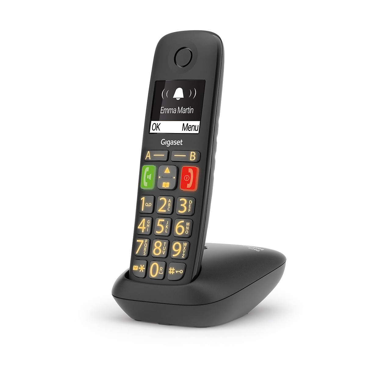 Gigaset E290 Cordless Phone Black