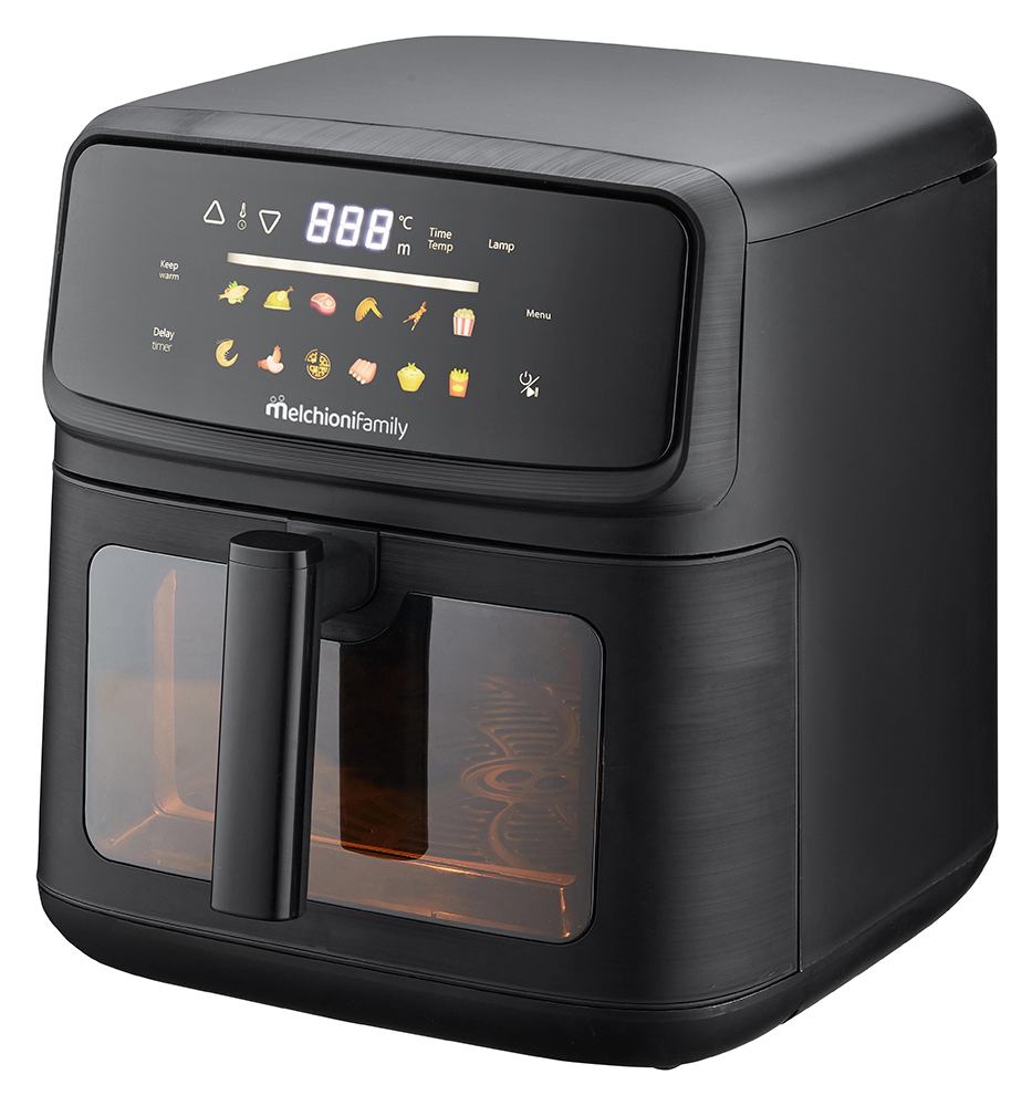 Friggitrice ad aria MARTINA 10L con doppia resistenza nera