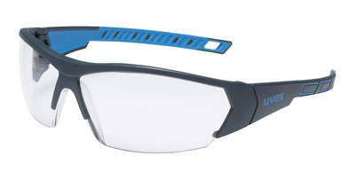 I-Works Spectacle Glasses, blue frame, clear lenses