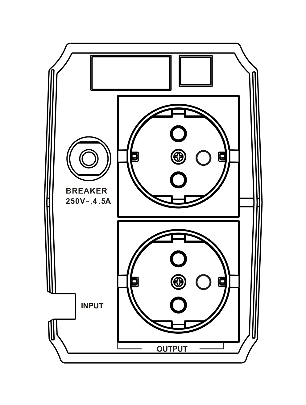 MK-800UPS  UPS Line interactive 800VA