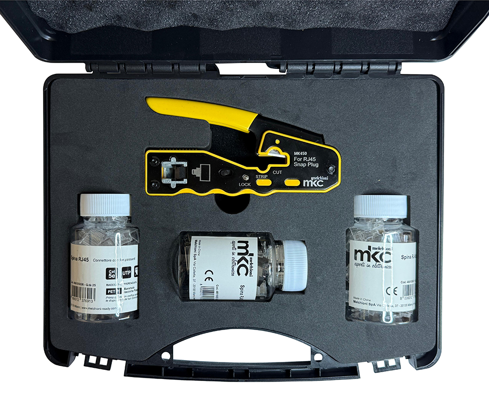 MK450 Kit - Crimping Pliers Case and Through Technology Connectors