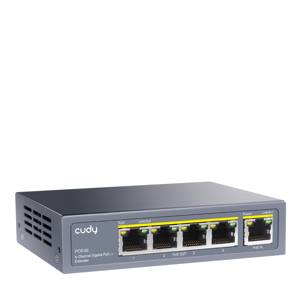 POE40 - 4-Channel Gigabit PoE++ Extender