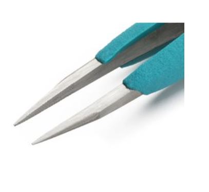 Ergonomic precision tweezers with straight tips, EOODSA Weller
