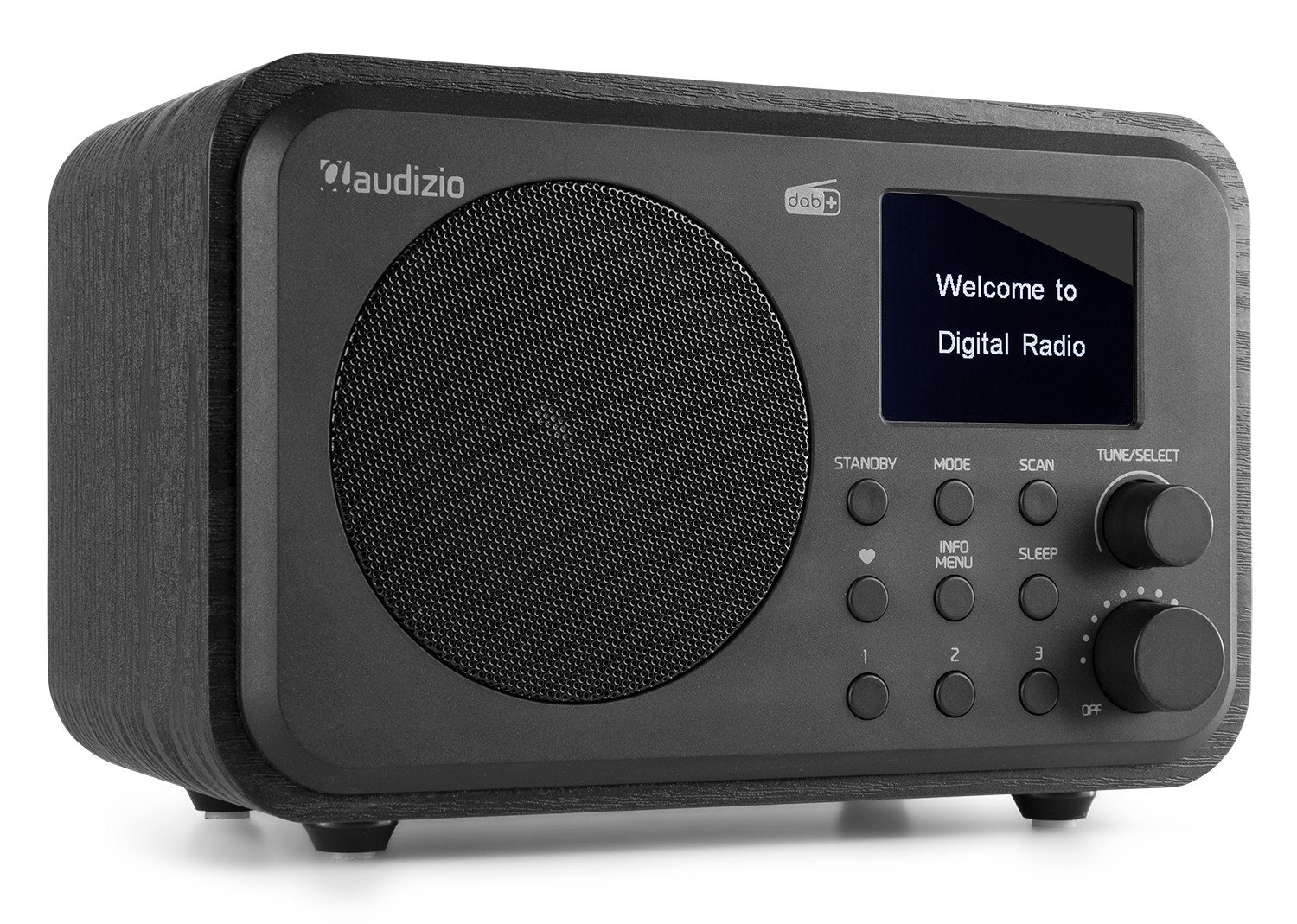 Milano, Radio DAB+/FM con batteria ricaricabile, BT e display, colore nero