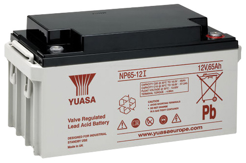 Batteria al piombo ricaricabile 12V 65Ah YUASA
