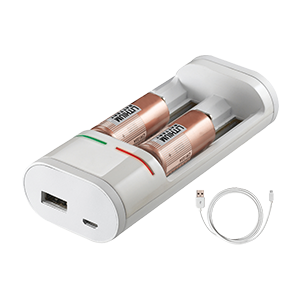 Caricabatterie per pile ricaricabili