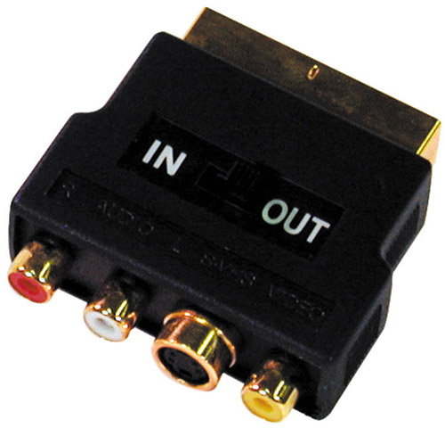 ADATT DORATO SCART-3RCA+1 PR MINIDIN/IN-OUT