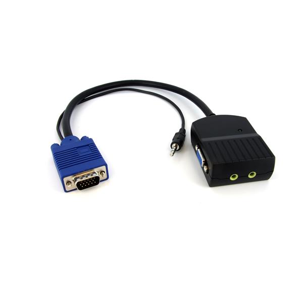 2-Port VGA Video Splitter with Audio - USB Powered