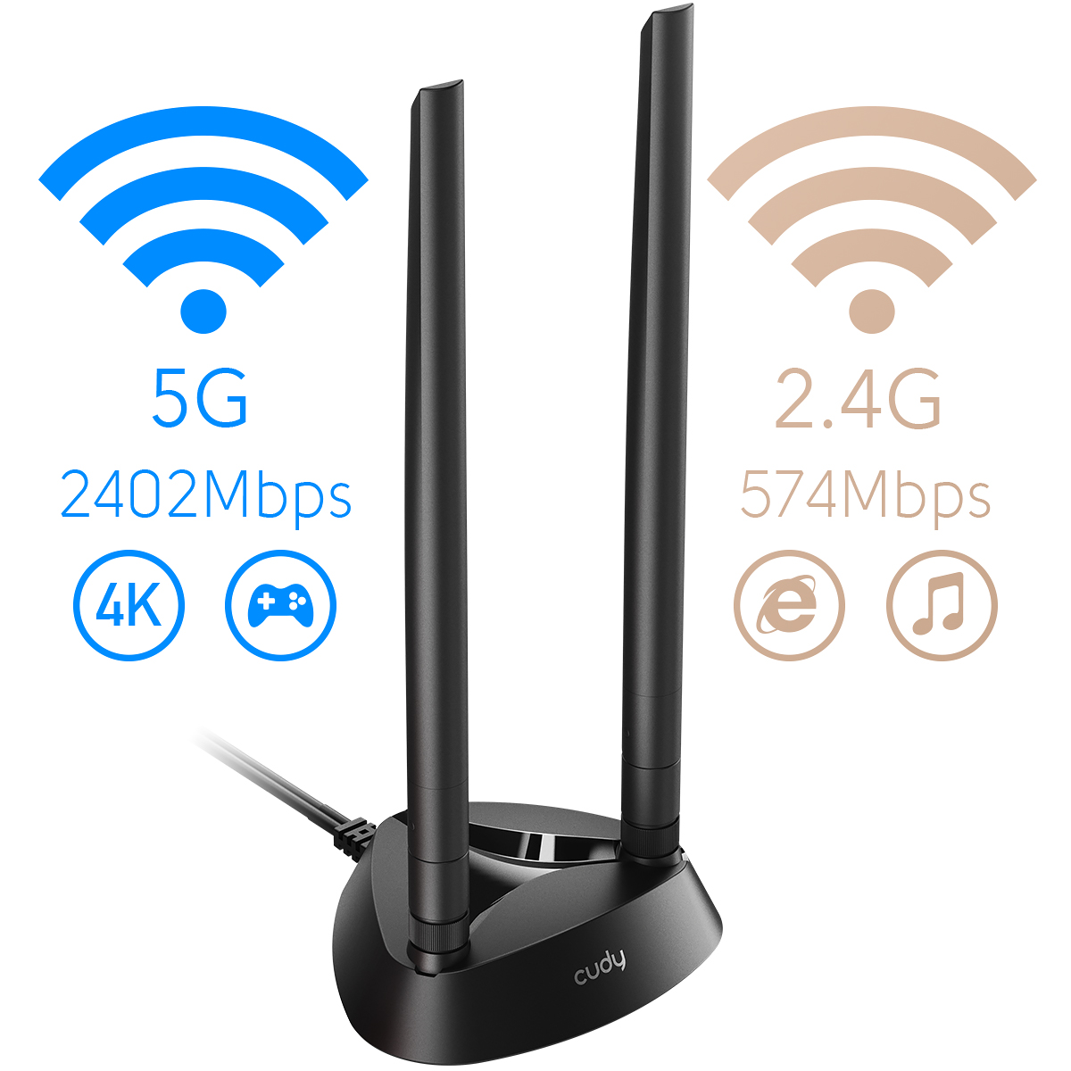 WE4000 - AX5400 Wi-Fi 6E PCI Express Adapter