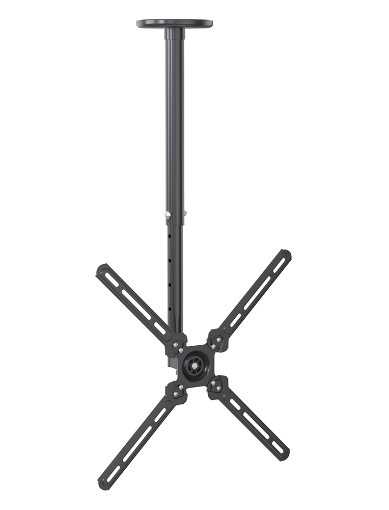 Supporto TV 22''-55''  da soffitto  con discesa regolabile  444-794mm nero, Mod. STV-IR-2255-S
