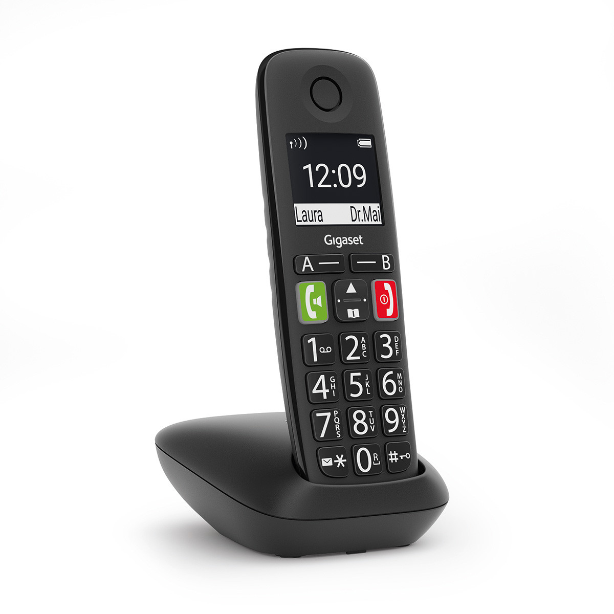 Gigaset E290 Cordless Phone Black