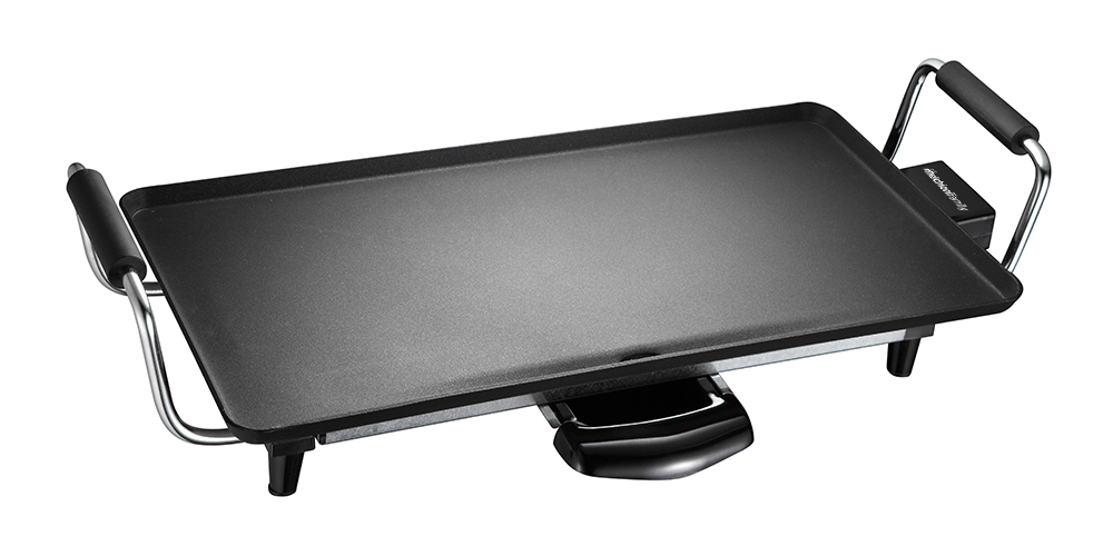 Piastra teppanyaki ATENA con termostato regolabile, 43x23cm, 2000W