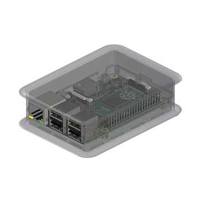 Contenitore In Plastica Per Scheda Raspberry PI Mod B+ SC/800