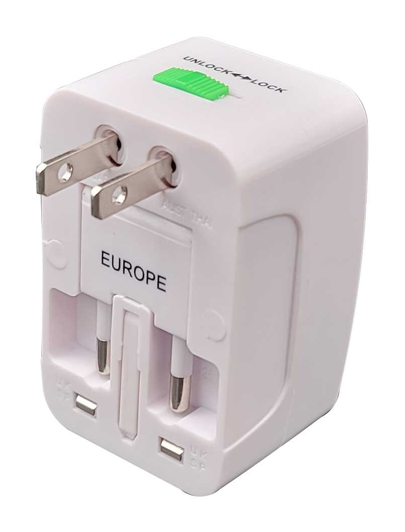 Adattatore universale da viaggio europa-regno unito-usa mod. MK-931