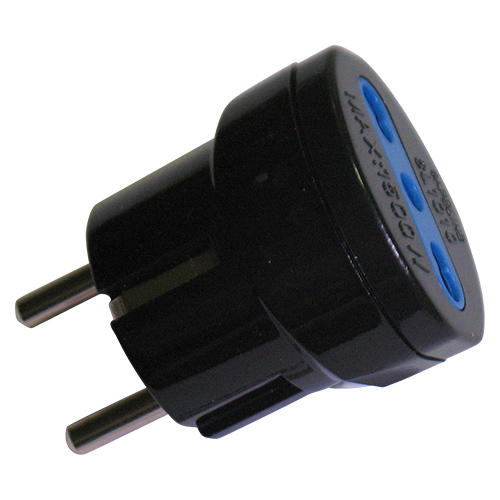 Adatt. di rete nero spina franco/tedesco MKC