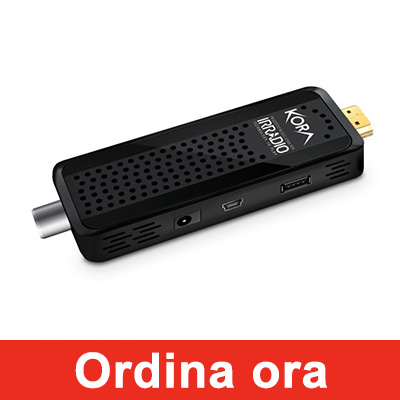 Decoder digitale terrestre IRRADIO KORA dvb-t2 hevc h.265 60hz, 10bit, mod. DTR-3340