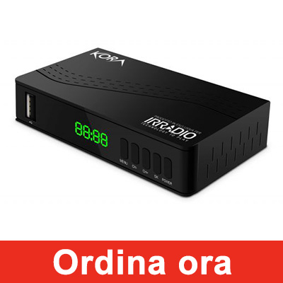 Decoder digitale terrestre dvb-t2 hevc h.265 60hz, 10bit, mod. DTR-3341