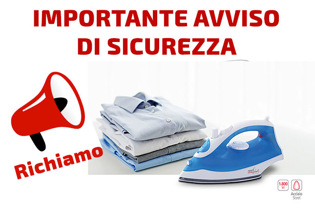 RICHIAMO - Importante avviso di sicurezza